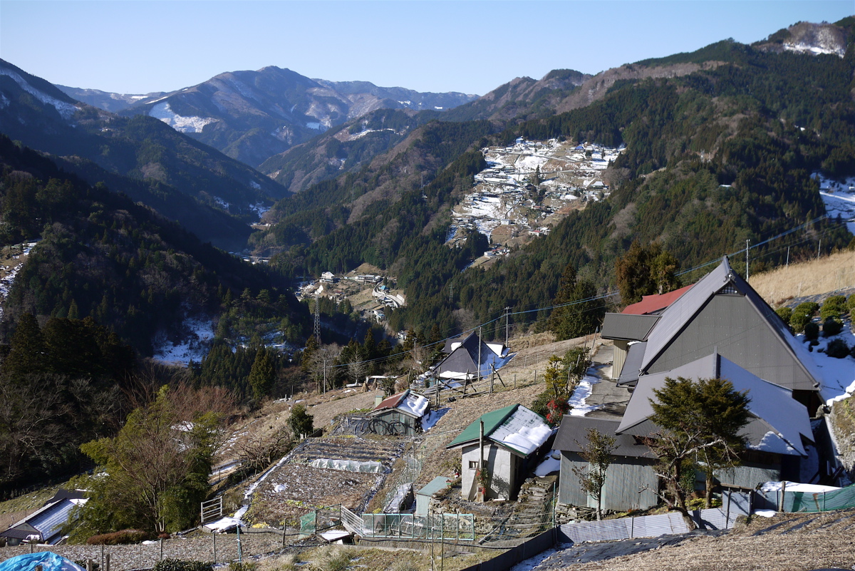 Figure 1: View from house in Ochiai Village, Iya Valley. Photo by Alex Kerr from his blog.